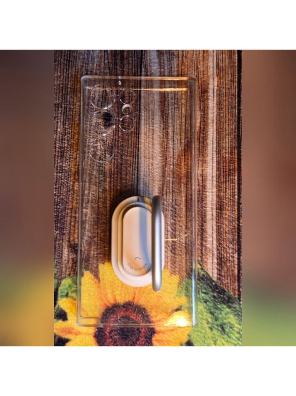 Samsung S23 Ultra Clear Phone Case with Silver Ring